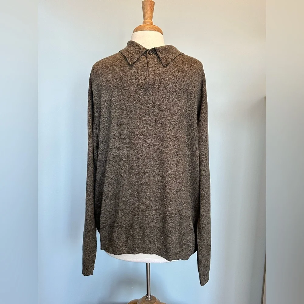 Barry Bricken Vintage Silk Cashmere One button long sleeve sweater size XLarge